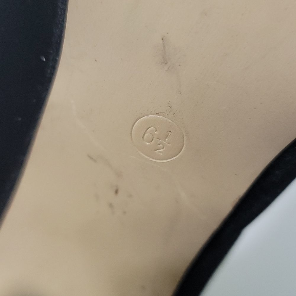 Bucco Platform Black & Gold Velvet Heeled Booties - Picture 9 of 16